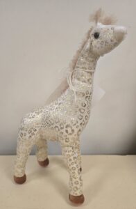 Mr Spot in a giraffe stuffie