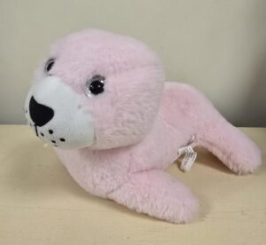 Pinky Sparkles is a pink seal
