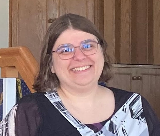 Portrait mage of Darlynne Overbaugh in the FCCI narthex