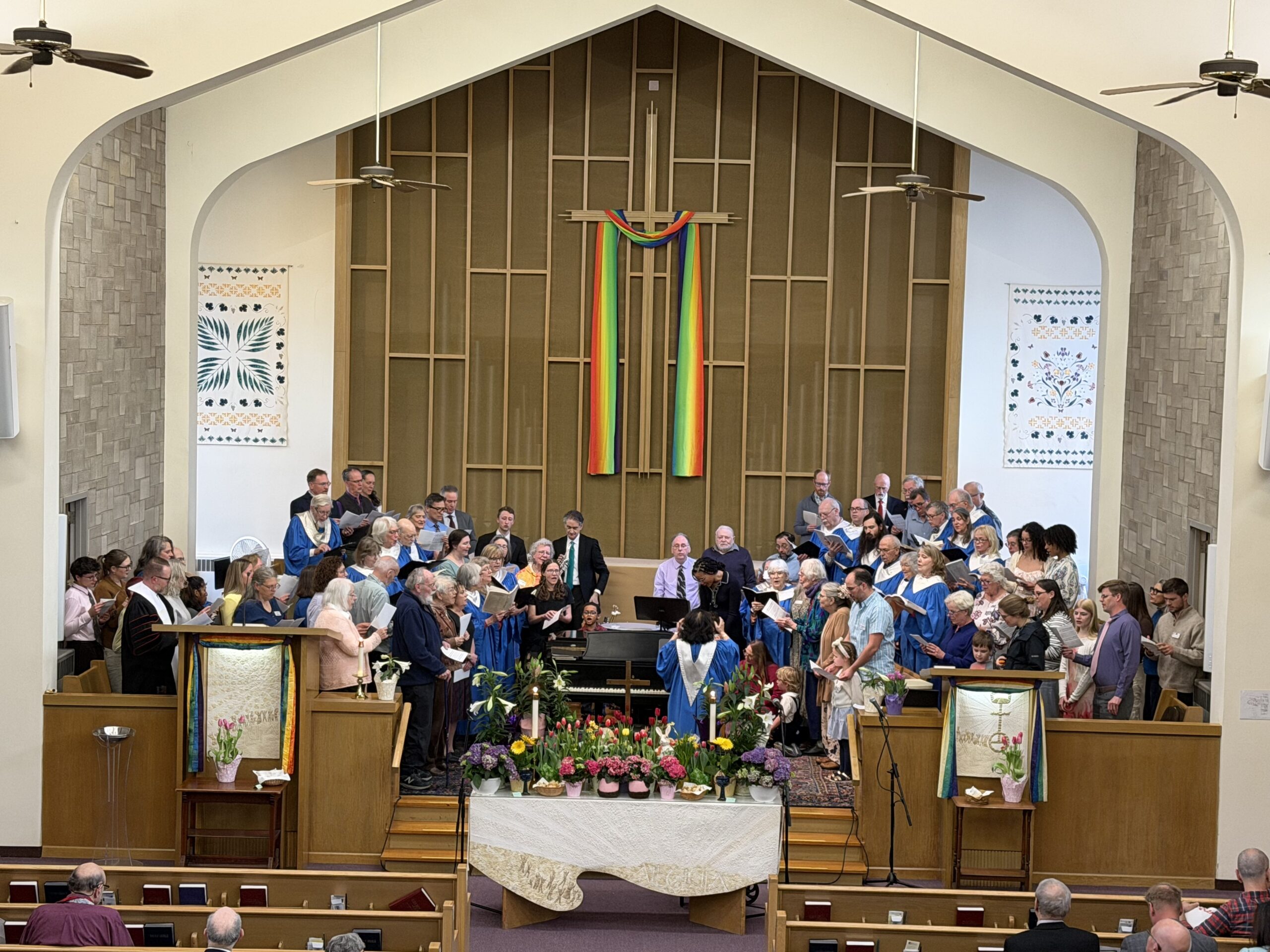 Choir at Easter service