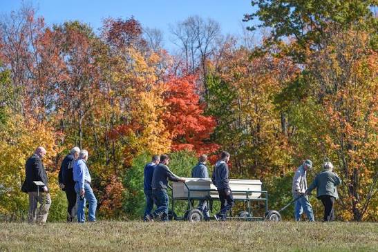 People at Greensprings Natural Cemetery